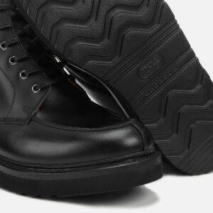 Grenson Men s Buster Pull Up Leather Lace Up Boots Black Allsole