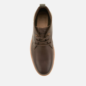 Barbour Men s Burghley Leather Chukka Boots Brown Montana Allsole