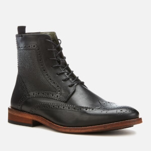 Barbour belford shop brogue boot black