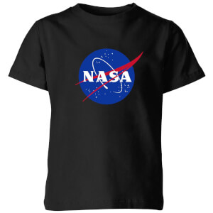 NASA Logo Insignia Kids' T-Shirt - Black | My Geek Box US