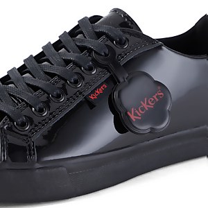 Youth Womens Tovni Lacer Patent Leather Black