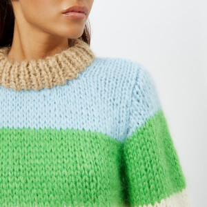 Ganni color block sweater on sale