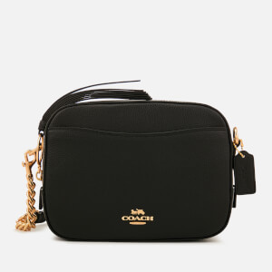 Coach Women s Polished Pebble Leather Camera Bag Black Coggles
