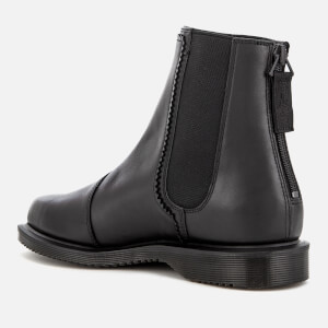 Dr. Martens Women s Zillow Temperley Leather Zip Back Chelsea Boots Black Allsole