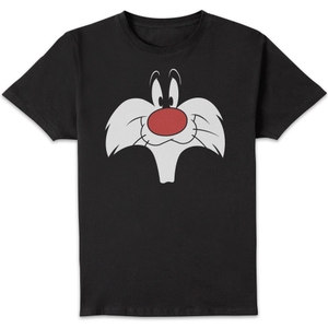 T-Shirt Homme Gros Plan Sylvestre Grosminet Looney Tunes Noir
