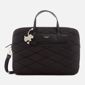 Radley Women s Charleston Large Laptop Ziptop Tote Bag Black