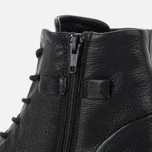 Clarks Women s Adelia Stone Leather Lace Up Boots Black Allsole