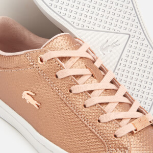 Lacoste trainers rose gold outlet