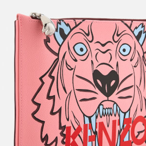 KENZO Women's Tiger A4 Pouch Bag - Faded Pink | Coggles