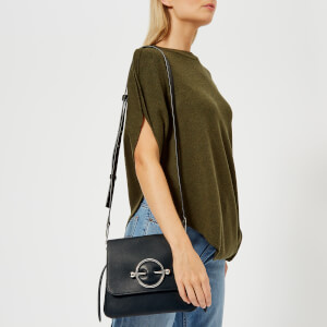 【関税込み】JW Anderson ブラック Gathered Circle スコート J.W.Anderson/ジェイダブリューアンダーソン｜ブラック レザー