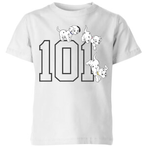 Disney 101 Dalmatians 101 Doggies Kids T-Shirt-White-7-8 Years-White