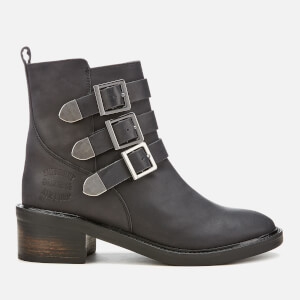 Superdry black cheryl military boot 2025