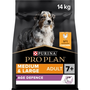 ProPlan Medium&Large Adult Age Defence 7+, reich an Huhn 14kg