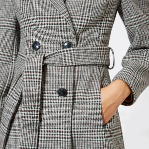 Whistles Women s Penelope Belted Check Coat Multi Coggles