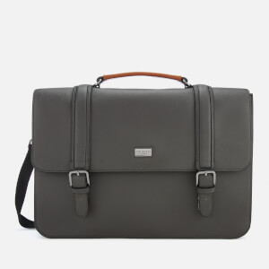 Ted Baker Men s Machu Crossgrain Satchel Bag Charcoal