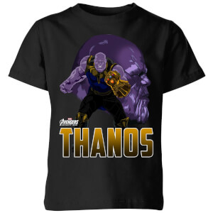 Avengers Thanos Kids T Shirt Black Clothing Zavvi UK
