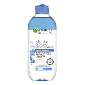 Agua limpiadora micelar para piel y ojos sensibles de Garnier 400 ml