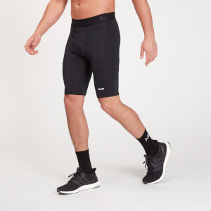 MP Мъжки основни дрехи Спортни термо шорти - черни