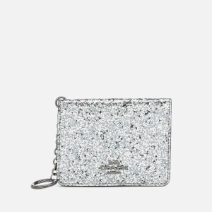 Coach glitter keyring card outlet case