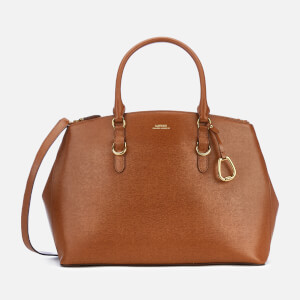 Lauren Ralph Lauren Women s Bennington Double Zip Medium Satchel Bag Lauren Tan