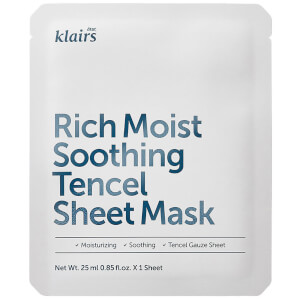 Querida, Klairs Rich Moist Soothing Tencel Sheet Mask 25ml