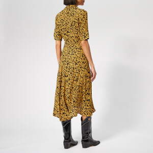 Ganni goldstone wrap dress best sale