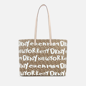 DKNY Women s Brayden Large Reversible Tote Bag Cream