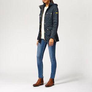 Barbour International Women s Penhal Quilted Coat Navy Coggles