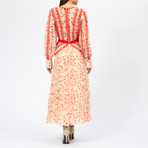 Crescent printed hotsell chiffon midi dress