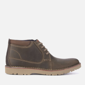 Clarks Men s Vargo Mid Leather Chukka Boots Olive Allsole