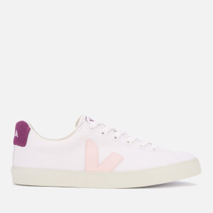 Veja Women s Esplar SE Canvas Low Top Trainers White Petale