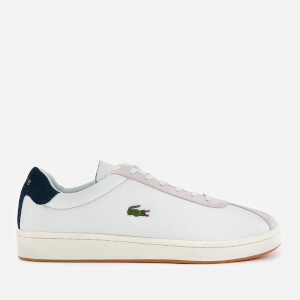 Lacoste Men s Masters 119 3 Leather Suede Trainers Off White Navy Allsole