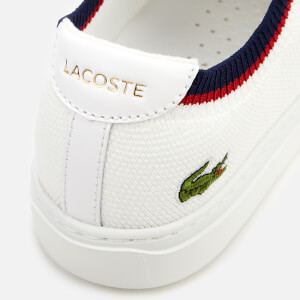 Lacoste Men s La Piqu e 119 1 Knitted Cupsole Trainers White Navy Red