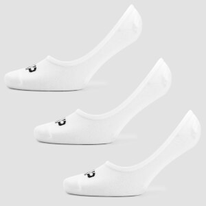 MP Women's Invisible Socks - White (3 Pack) - UK 3-6