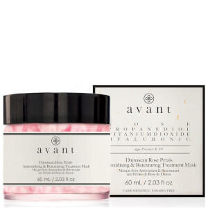 Avant Skincare Mascarilla de Tratamiento de Pétalos de Rosa de Damasco Antioxidante y Retexturizante 60ml