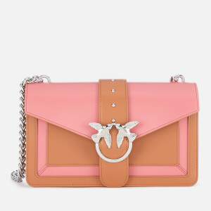★PinkLion∞品 PINKO matelassé-effect Crossbody Bag | Pink | FARFETCH
