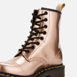 Dr. Martens Women s 1460 Vegan Chrome 8 Eye Boots Rose Gold Allsole