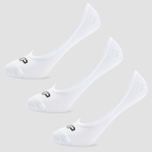 Мъжки невидими чорапи Essentials на MP - бяло (3 в пакет)