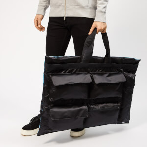 ★TOUT Y EST★ RAF SIMONS Crossbody RS Poster Tote EJABS09 0 Eastpak X Raf Simons Men's Poster Tote Bag - Black Satin