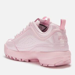 FILA Women s Disruptor 2 Premium Patent Trainers Chalk Pink Allsole