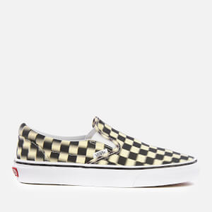 Vans Blur Check Classic Slip On Trainers Black Classic White UK 3 Allsole