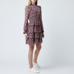 MICHAEL MICHAEL KORS Women's Rose Print Mix Dress - Black