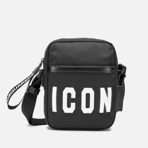 Dsquared2 Men s Icon Cross Body Bag Black White Coggles