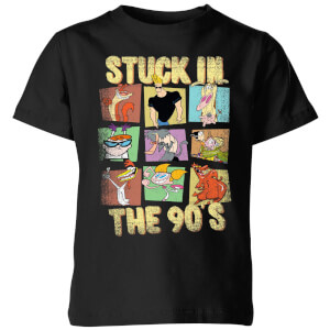 Cartoon Network Stuck In The 90s Kids T Shirt Black Clothing