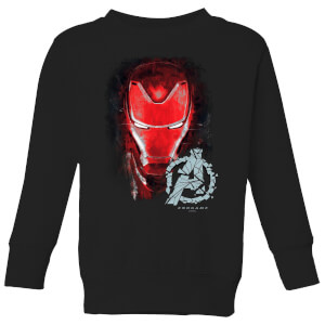 Avengers Endgame Iron Man Brushed Kids Sweatshirt Schwarz Clothing Zavvi