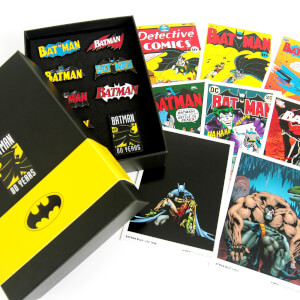 Batman 80th Anniversary Pin Badge & Art Card Set Merchandise - Zavvi US