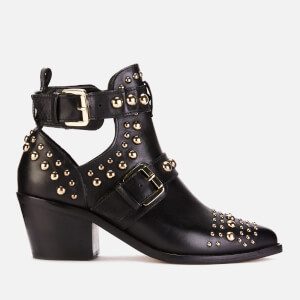 Kurt Geiger London Women s Sybil Leather Studded Ankle Boots Black Allsole