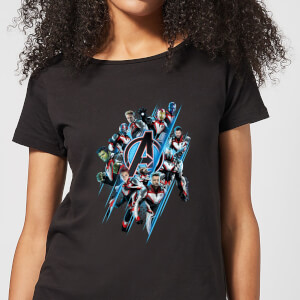 Avengers Endgame Logo Team Women s T Shirt Black XS