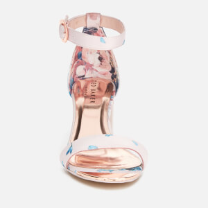 Ted Baker Women s Manyah Satin Block Heeled Sandals Light Pink Allsole