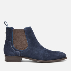 Ted Baker Men s Travics Suede Chelsea Boots Dark Blue Allsole